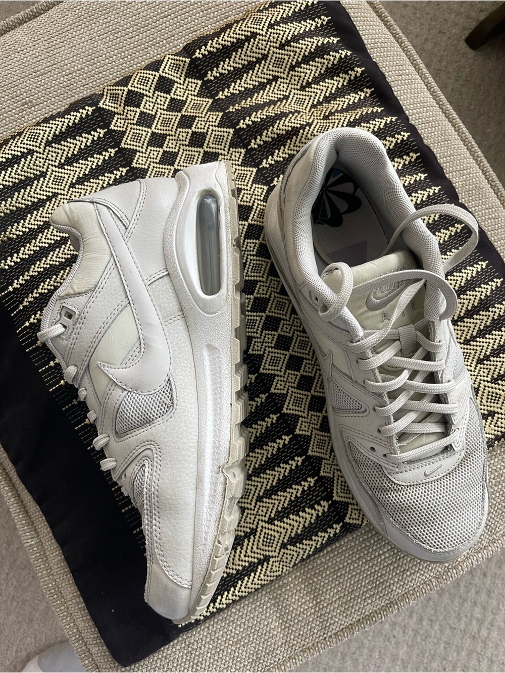 Women’s Size 10 Nike Light Grey and White Air-Max Runners.
